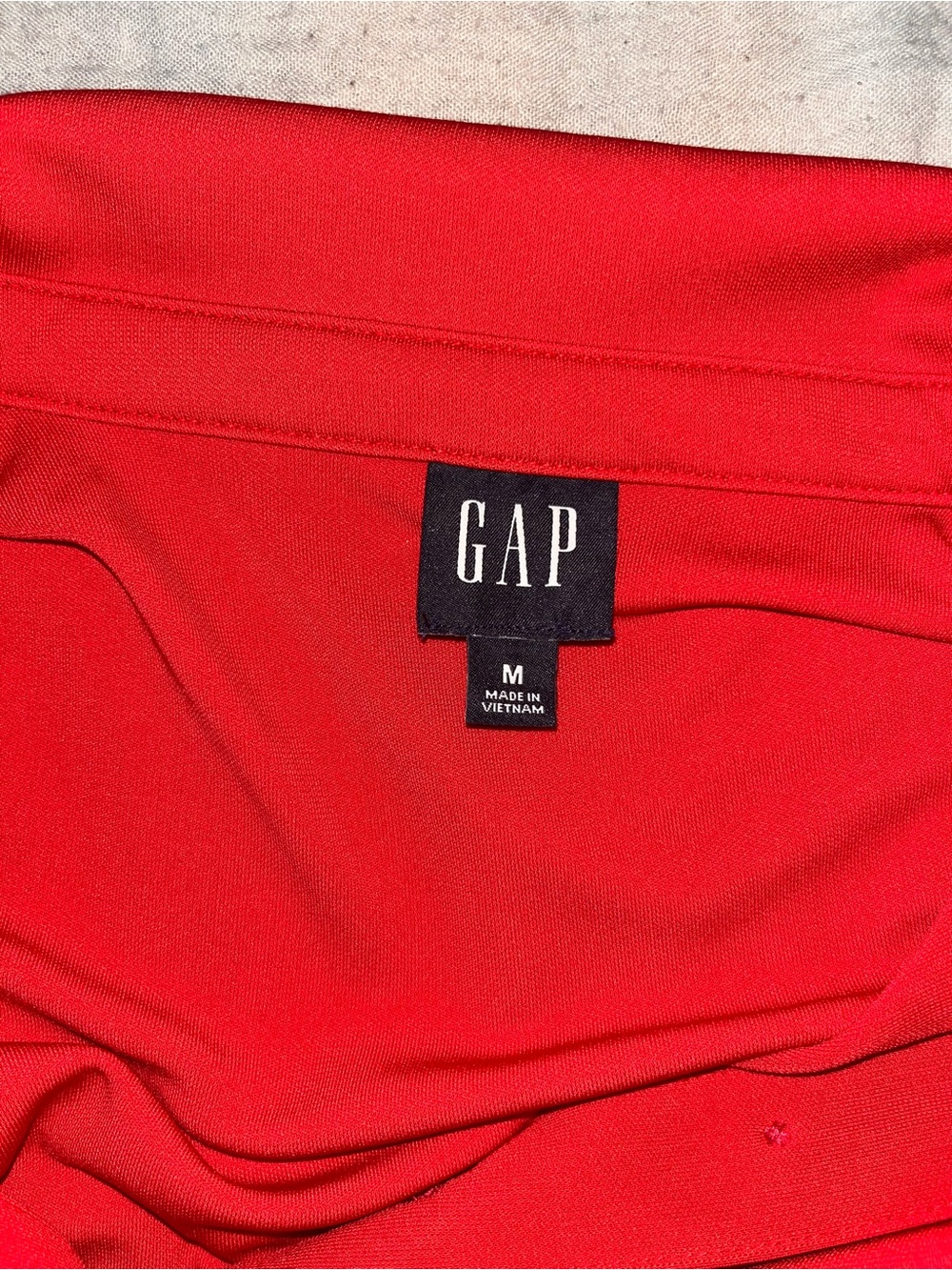 GAP Vibrant Red Women's Short Dress with Button Front